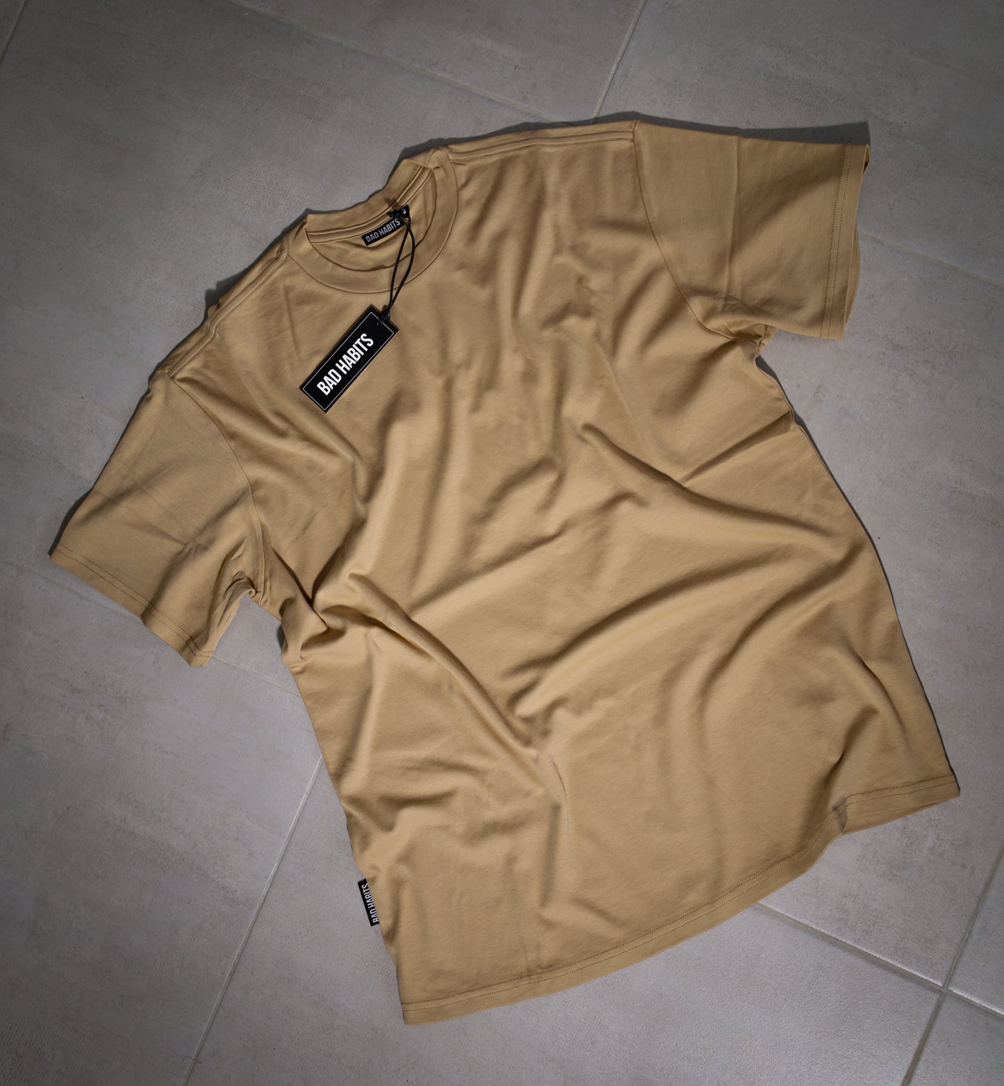 BROWN PLAIN BASIC T - SHIRT